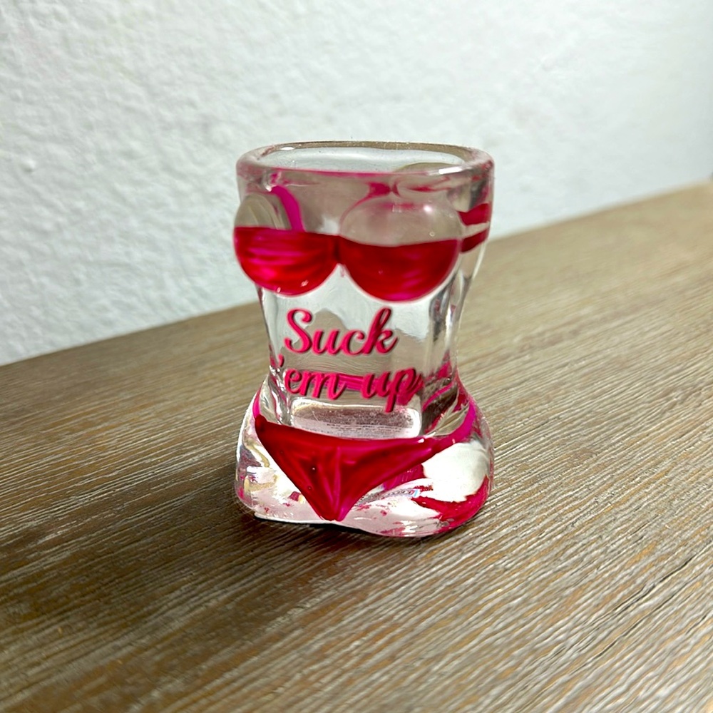 Suck ‘em up shot glass